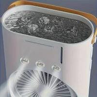 Ventilador Torre Almalux® Aqua con Nebulización – Aire Acondicionado Portátil, Enfriador Evaporativo Recargable por USB - details 1