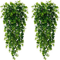 Plantas Artificiales Colgantes Eucalipto Falso Decoración De Pared Para Interior Y Exterior Resistentes Al UV Accesorio De Jardín Y Sala - details 1
