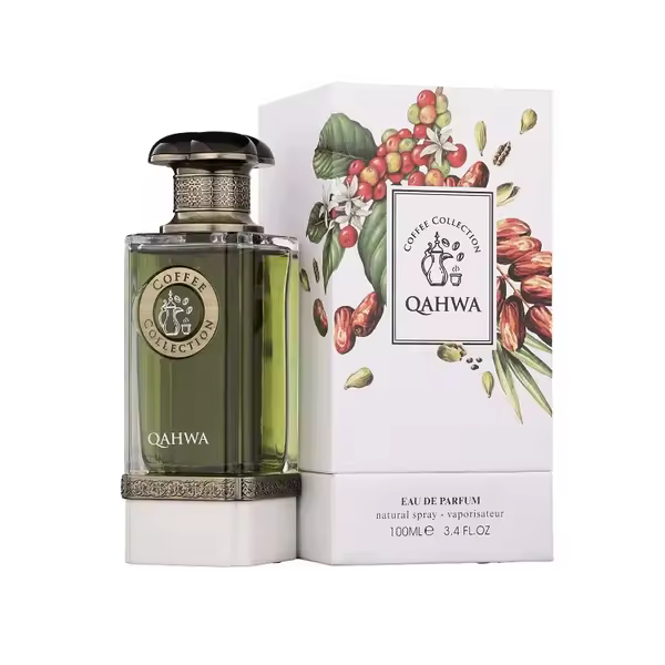 Perfume árabe unisex Qahwa de Fragrance World's Coffee Collection es una fragancia unisex aromática-amaderada. - 1
