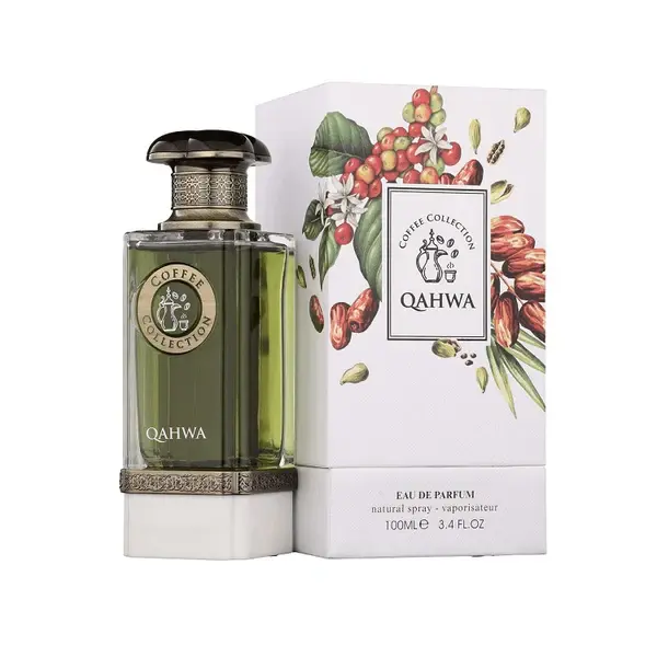 Perfume árabe unisex Qahwa de Fragrance World's Coffee Collection es una fragancia unisex aromática-amaderada. - 1