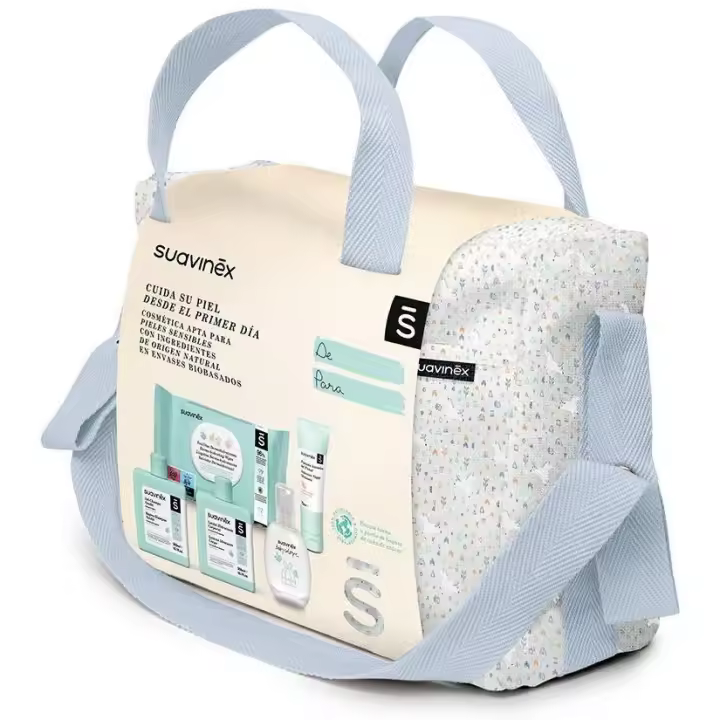 Suavinex Bolso Mama Cosmetica Bebe Gris Set - 1