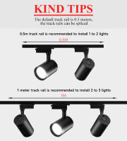 Iluminación De Track LED Completa COB Para Tienda De Ropa Y Hogar Spot Luz De Techo Con Enchufe 110-265V Fijación Por Montaje - details 5