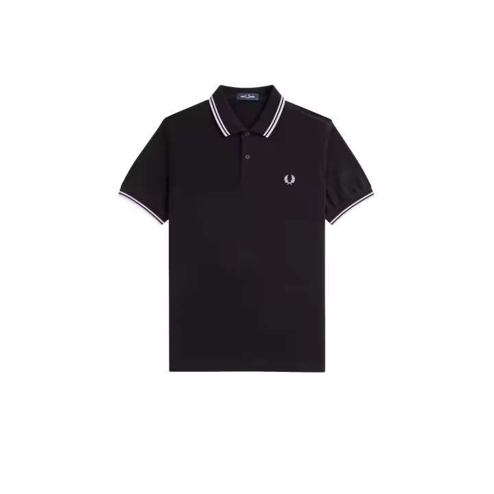 Fred Perry Slim Fit Twin Tipped Polo Black / Ultra Violet / Ultra Violet - 1