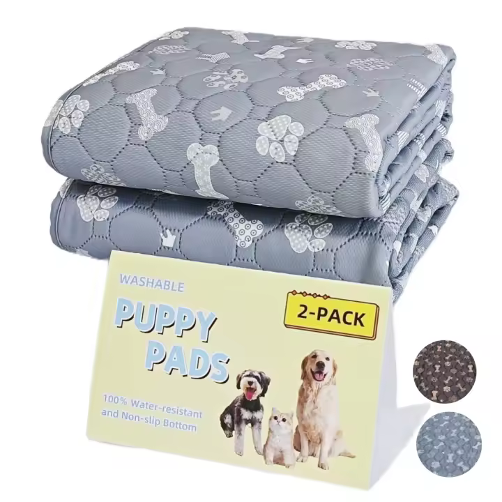 2pcs Almohadillas De Orina Para Perros Grandes Rosa Rink Lavables Reutilizables Para Entrenamiento De Perros Y Juego - 1