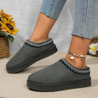 Nuevos Zapatos De Lana Para Mujer 2024 Botas De Nieve De Plataforma Calientes Botillas Antideslizantes Para Exteriores Zapatos Con Lantejuela De Nubuck Suela De TPU Adecuados Para Invierno - details 14