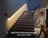 Lámpara De Noche Flexible COB LED Con 2 Sensores Móviles De Detección De Movimiento PIR Para Decoración De Dormitorio Regalos De Navidad - details 1