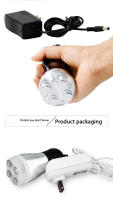 Máquina De Fototerapia LED Para El Rostro Sin Necesidad De Agujas Masajeador Facial Vibratorio Rejuvenecimiento De La Piel Levantamiento USB CABLE Tamaño 115*50mm - details 17