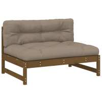 vidaXL Sofá central madera maciza de pino 120x80 cm Pino natural, Pino blanco, Pino gris Conjunto Terraza Muebles Jardín Exterior Juego de Muebles de jardín Mueble Jardín Exterior Muebles de Salon Exterior - details 0