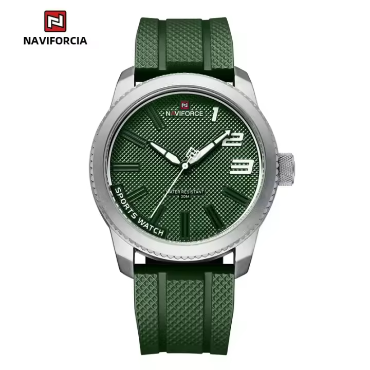 Reloj De Cuarzo NAVIFORCE De Lujo Para Hombre Con Correa De Silicona Resistente Al Agua 30ATM Estilo Militar Relogio Masculino 2022