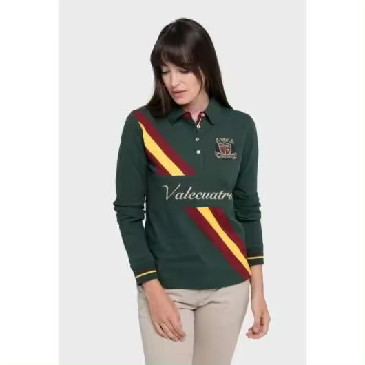 Polo franja diagonal Valecuatro color verde - 1
