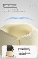 Almohada De Viaje Suave En Forma De U Para Cuello Almohada De Esponja De Memoria Para Salir En Avión Almohada De Cervical De Viaje - details 8