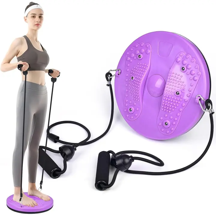 Ejercicio de Safro de Giro, Surgo de giro con bandas de Resistencia y masaje de pies, - 1