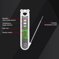 HABOTEST HT691 Termómetro De Leer Instantáneo Para Carne Y Cocina Termómetro De Proa Para Barbacoa Asado Res Freído Profundo - details 8