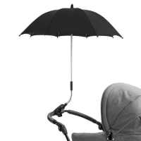 Chair Umbrella With Universal Clamp,upf 50+ Clip On Parasol For Patio Chair Beach Chairs-black - details 1