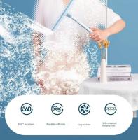 Cepillo De Limpieza Para Ducha Y Espejos Con Soporte De Silicona Rotativo 360 Grados Escobilla De Vidrio Limpiador Ecológico Para Baño - details 1