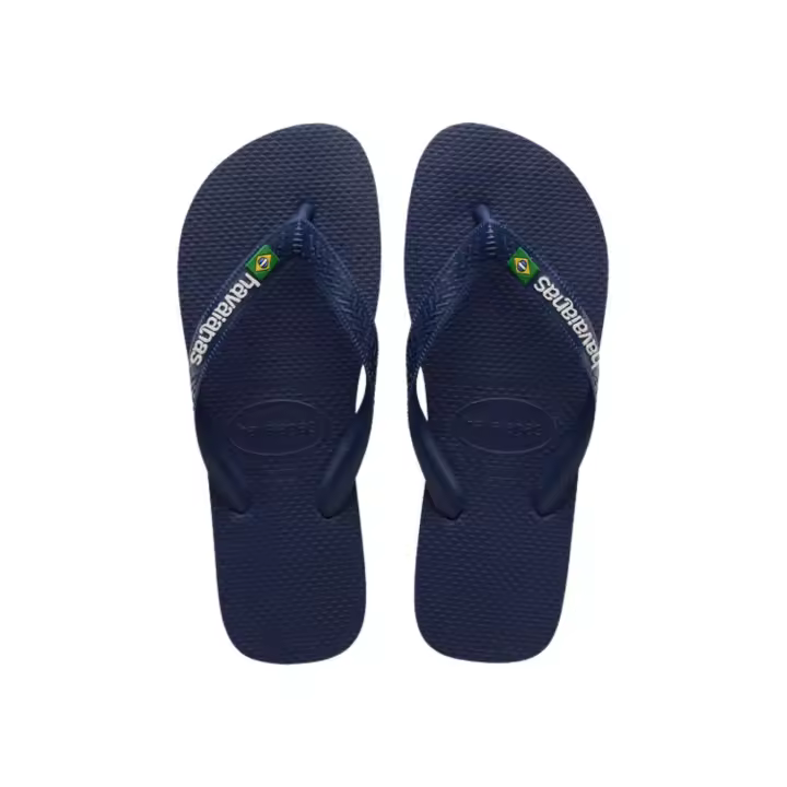 Havaianas Brasil Logo Navy Blue - 1