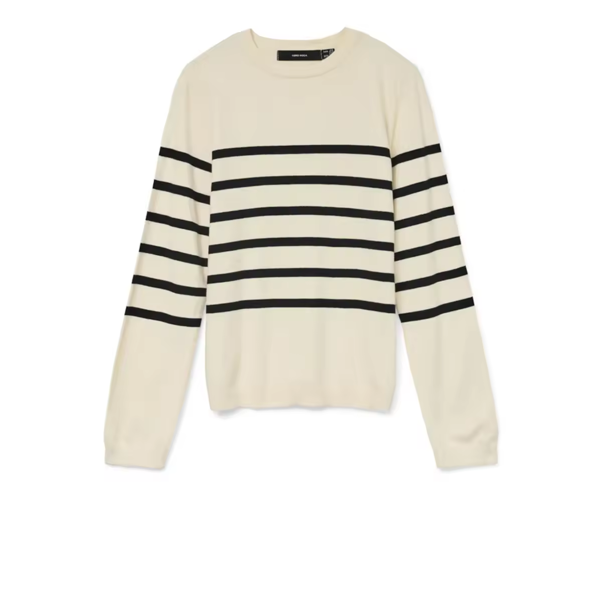 Vero Moda Pull Over 10309324 Beige con Rallas Negras - details 4