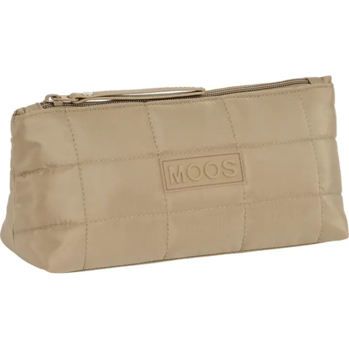 SAFTA - Moos Cámel Neceser Acolchado 23x12x8 - Neceser Espacioso- Duradero y Elegante- ideal para Accesorios Personales - Neceser Diseño Único y Licencia Oficial by SAFTA - Neceser Material Resistente y Duradero - 1
