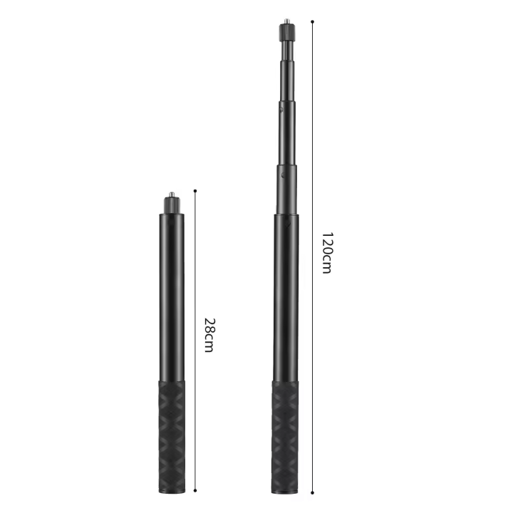 Kit de palo selfie invisible extensible con trípode giratorio de 120 cm para Insta360 X4 X3 X2 X RS R ONE - 1
