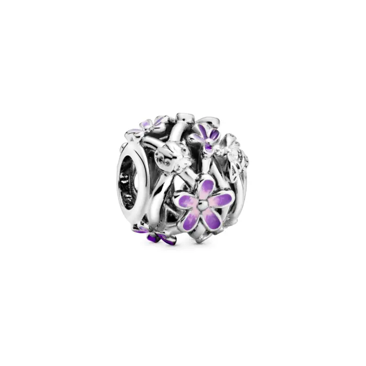 Pandora Pandora Charm en plata de ley Margarita Morada Filigrana 798772C02 , para Mujer - 1