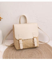 Mochila De Hombro Tejida Para Mujer Bolso De Mano Tendencia Moda Exterior Comercio Cruzado Material Principal PU Conliningüe De Poliéster - details 2