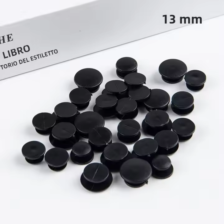 Set De 25 Botones De Nylon Negros Para Niños Accesorios De Decoración Para Zapatos Ligeros Y Económicos Adornos De Plástico Para Manualidades - 1