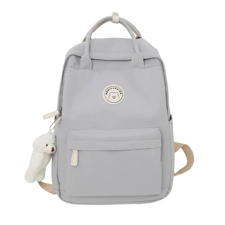 Mochila de gran capacidad para mujer, morral escolar de viaje de negocios, resistente al agua, color negro - 1