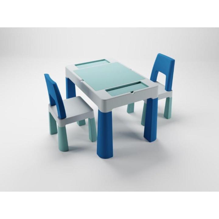 Conjunto Mesa e cadeiras B.Active Multifun Turquoise//Gray