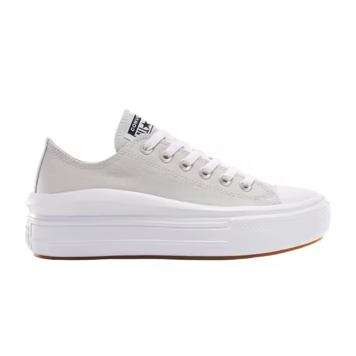 Zapatillas Grises Converse Chuck Taylor All Star Move Ox Barely Grey/White/Black - 1