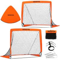 Juego De 2 Redes De Fútbol Para Niños Puerta De Fútbol Portátil Pop up Para Juegos Al Aire Libre Y Interior Práctica De Fútbol En El Jardín - details 3