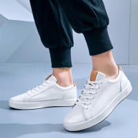 Zapatos De Cuero Genuino Para Hombre Moda Casual Suela Suave Para Caminar Formal Negocios Oficina Tenis Clásicos Casuales Transpirables Con Cordones - details 7
