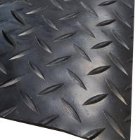 Comercial Candela Suelo PVC 100% Caucho Estrias Negro 1MM 1M - details 1
