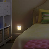 Lámpara LED De Sensor De Movimiento Para Habitación De Niños Con Sensor De Atardecer Hasta Medianoche Luz Nocturna Dimmable Sin Cable Eficiente Energéticamente Con Enchufe UK EU Para Pasillo - details 13