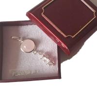 Colgante doble Plata de Ley Cruz de Caravaca relieve, y Colgante cuarzo rosa natural cabujón redondo 8 mm. Calidad, diseño y precio. Estuche incluido - details 2