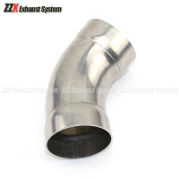 Pipilla De Escape Para Coche Y Motocicleta De Acero Inoxidable 45 Grados Material SU304 Diámetro Interior 51MM 63MM Tubo De Escape - details 1