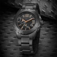 Reloj Guess Collection X76009G2S para Hombre, Esfera Negra con Detalles Dorados, Caja de Acero Inoxidable Lacado Negro y Correa de Cerámica Negra - details 0