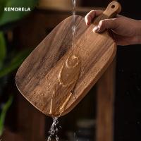 Tablero De Cortar De Madera Con Mano Para Pescado Queso Pan Postres Frutas Y Verduras Diseño Estilizado Duradero Y Seguro Para Alimentos - details 7