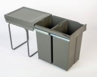 AZERO - Cubo Basura DE Gran Capacidad, para COCINAS, FIJACION Inferior Extraíble para MODULO DE 40, Color Antracita - details 2
