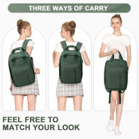 Mochila De Viaje Impermeable Y Ligera Para Mujer Con Carga USB Capacidad Grande Bolsa De Hombro Con Computadora Portátil Interfaz - details 5