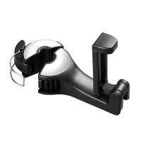 Gancho Ajustable Para Asiento De Coche Con Soporte Para Móvil Y Bolsas 360° Rotación 2 En 1 Hanger Rear Hook Para Asientos De Coche Material ABS - details 1