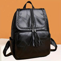 Mochila De Viaje Impermeable Para Mujer Mochila Escolar Clásica Multifuncional Con Manijas Suaves Y Cierre De Cremallera - details 0