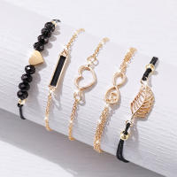 Set De 6 Relojes Para Mujer Moda Con Dial De Corazón De Rhinestone Y Pulsera De Cuero Cuarzo Reloj De Hoja Sin Caja - details 5