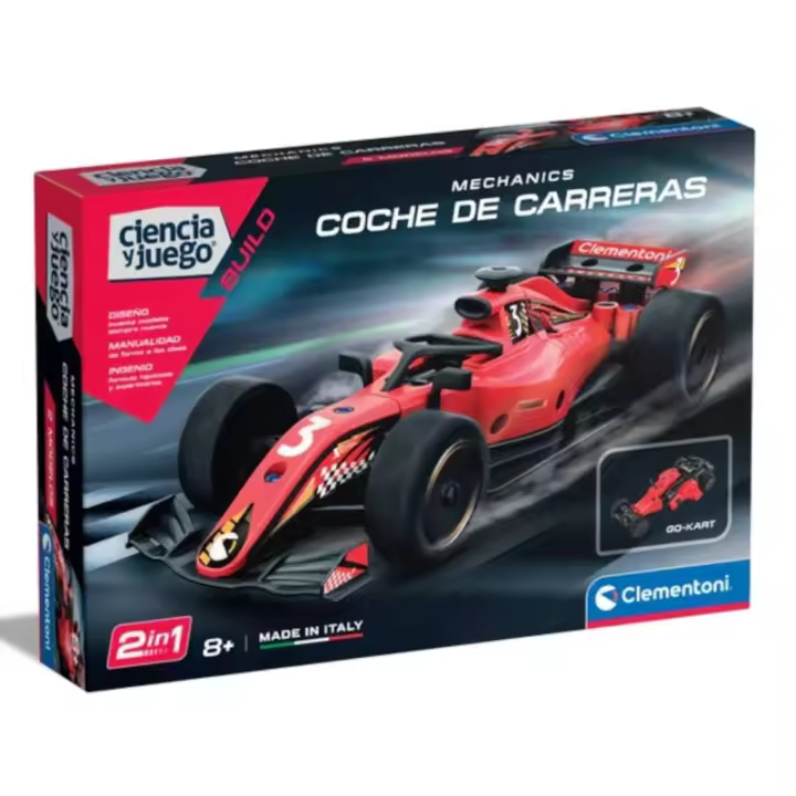 juego de Construcción Coche Carreras Formula 1 Rojo Mechanics Clementoni - 1