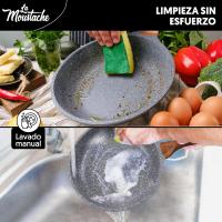 LA MOUSTACHE Sartén AMALFI de Aluminio Fundido con Revestimiento de Titanio Antiadherente, Todo Tipo de Cocinas, Sin PFOA - details 1
