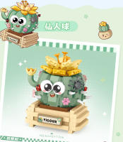 Juguetes De Construcción DIY Para Niñas Y Niños Plantas Suculentas En Macetas Miniatura Bloques De Construcción De Jardín Ornamentos Bonsái - details 3