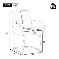 Juego de 2 Sillas de Restaurante Familiares-Estilo Moderno y Minimalista | Respaldo Ergonómico, Patas de Roble Natural | Versátiles para Sala de Estar, Dormitorio y Restaurante - details 8