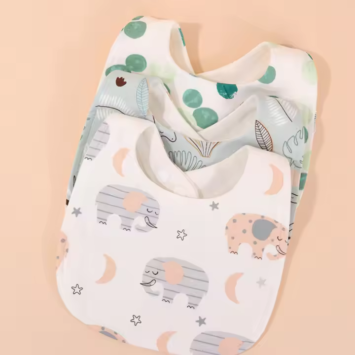 3PCS Alforjas De Bebé De Algodón Para Alimentación Y Burping Para Niños Y Niñas Recién Nacidos Y Bebés Menores De 36 Meses Estilo Moderno Y Cómodo - 1