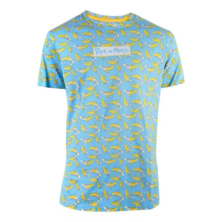 Camiseta Adulto Rick y Morty - Banana AOP Talla XL Raíz MERCHAN-STORE - 1