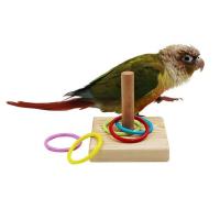 Juguete Educativo Para Pájaros Interactivo Anillo De Entrenamiento Para Periquitos Color Aleatorio Juguetes Para Pájaros - details 2