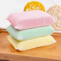 5/20Pcs Esponja De Lavar Platos Espesa Para Limpieza De Cocina Paño De Limpieza Multiusos Escobilla De Lavar Absorbente - details 6